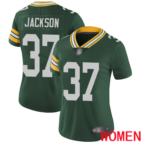 Green Bay Packers Limited Green Women #37 Jackson Josh Home Jersey Nike NFL Vapor Untouchable